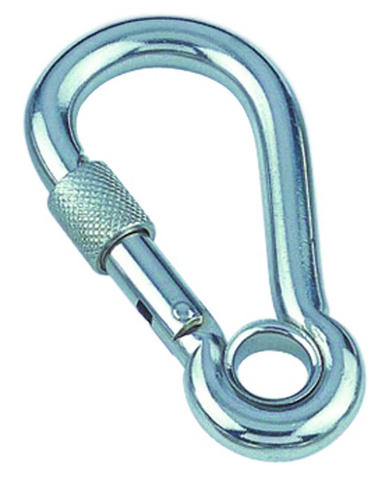 Marinetech 8232405 50 Karabijnhaak met Kous en Borgsluiting 5x50 mm BL: 600kg