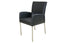 CSW Arm Chair Floor eetkamerstoel met RVS-frame, armleuninghoogte 67 cm