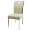 CSW Talia slanke stoel met RVS-detail en RVS-frame