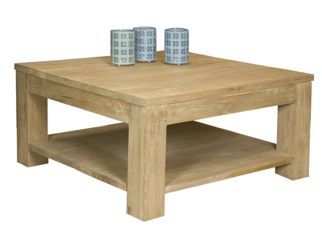 Winston GW0076 Salontafel massief teak 100x100cm