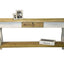 CSW GJ0111 Sidetable van recycle teak met witte poten