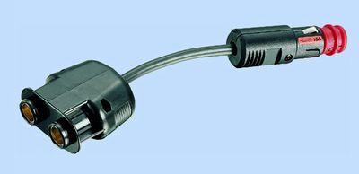 ASA 444.957.1 verloop 1 unisteker 2-voudig Contra-doos + 16a zekering