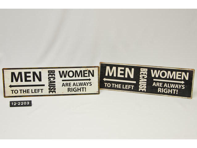 Van Manen Tekstbord Men/Women