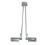 CSW 8037/31S Flexibele Plafondlamp met 2 Led Lichten