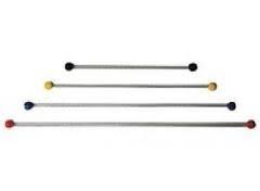 U-Rope Zeilbinder met bal mix gekleurd elastiek 1 x 30 cm, 1 x 40 cm, 1 x 50cm, & 1 x 60 cm