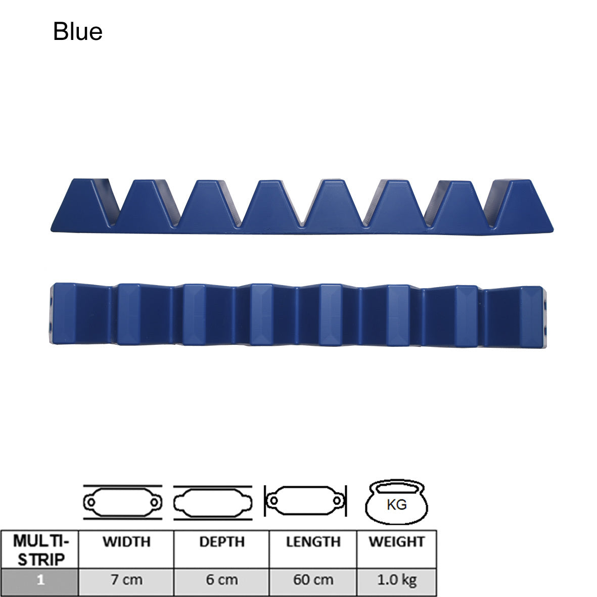 Majoni Multi Fender Strip blauw (navy)