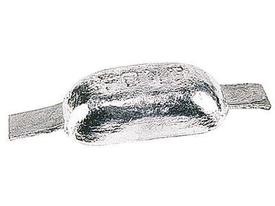 Talamex Magnesium anode 1.3 kg half-ei met strip, 290x80x40 mm