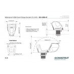 ScanStrut ROKK oplader waterdicht IPX4 2 USB-A aansluitingen 12/24V