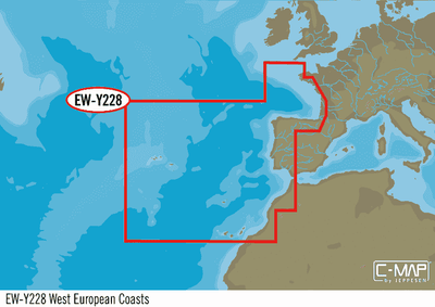 C-Map MAX-N+ EW-Y228 West Europa waterkaart met 60 euro C-Map spring deal voordeel