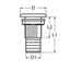 Marinetech Huiddoorvoer RVS 3/4" met Ø19mm slangthule