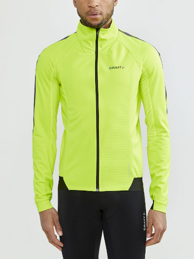 Craft ADV Softshell Jacket fietsjack geel heren