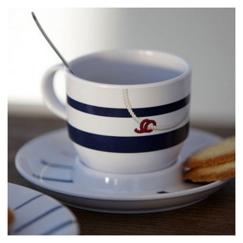 Marine Business Scheepsservies Cannes Espresso kop en schotel set 6 stuks