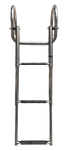 Allpa Prince RVS zwemtrap telescopische voor zwemplateau 3+1 ovale treden