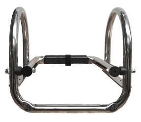 Allpa Prince RVS zwemtrap telescopische voor zwemplateau 3+1 ovale treden