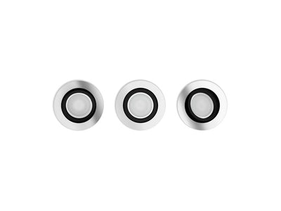 Philips Centura Hue Aluminium 3-pack inbouwspot, white en color light