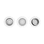Philips Centura Hue Aluminium 3-pack inbouwspot, white en color light
