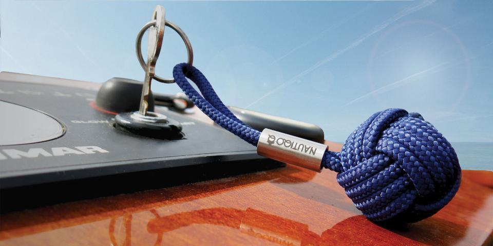 Nautiqo Drijvende Sleutelhanger navy blauw