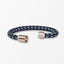 Nautiqo Touw armband blauw en grijs