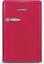 Schneider SCTT115VHAW koel-vriescombinatie met Vintage Look roze (donker)