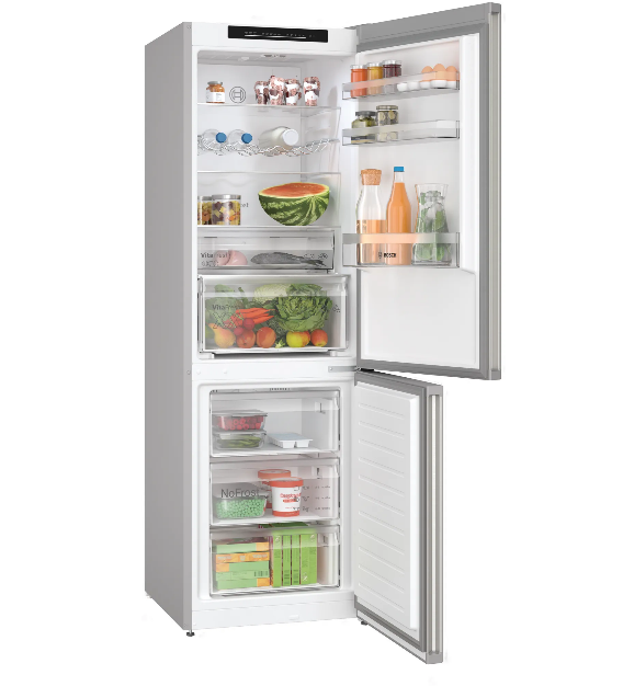 Bosch KGN362IDF koel-vriescombinatie RVS