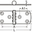 Marinetech Scharnier 100 x 40 mm A4-AISI 316 RVS