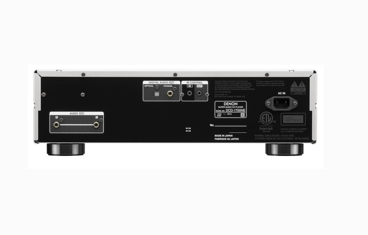 Denon DCD1700NESPE2 CD speler geschikt voor CD en SACD resolutie