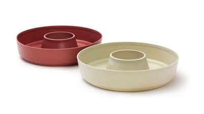 Omnia Siliconenvorm duo bakvormen rood/ wit