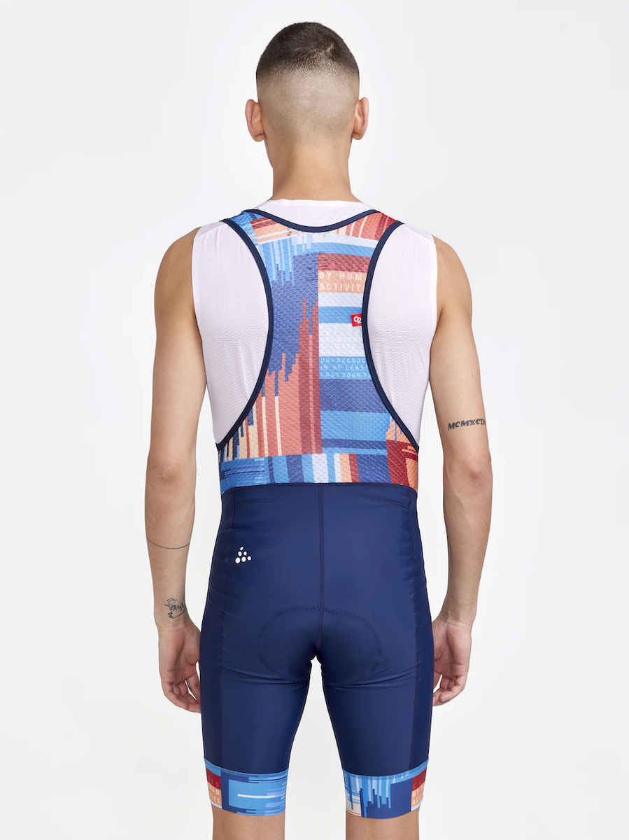 Craft ADV Endurance Bibshort fietsbroek kort blauw met rood heren