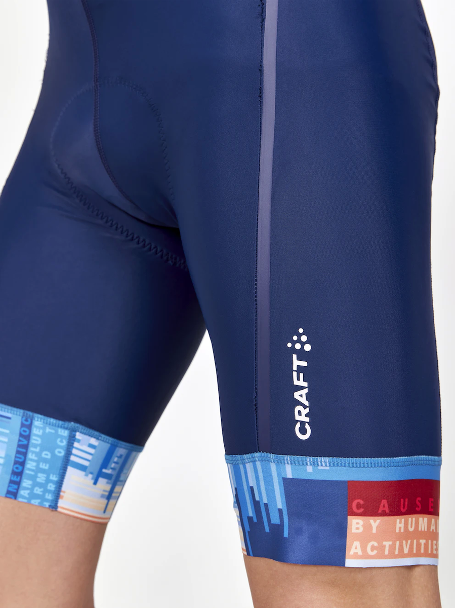 Craft ADV Endurance Bibshort fietsbroek kort blauw met rood heren