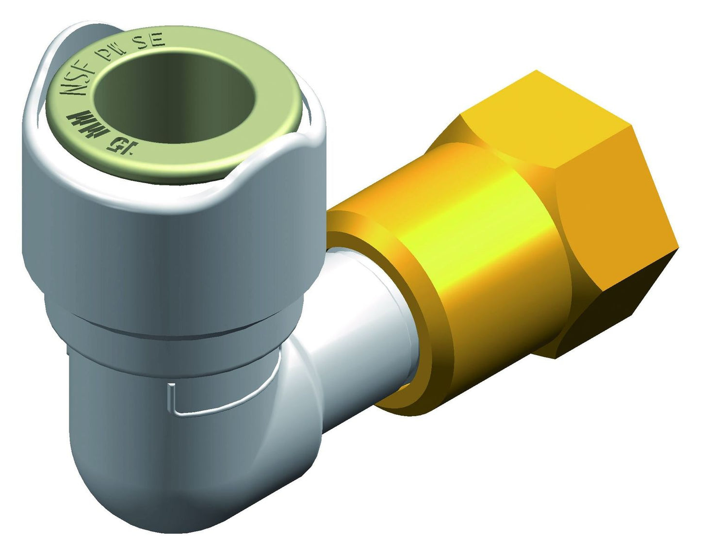 Whale WX1531 Quick Connect Bocht adapter 90° 1/2