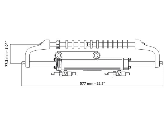 Ultraflex Gotech Outboard Set hydraulisch stuursysteem voor buitenboordmotoren tot 115 pk