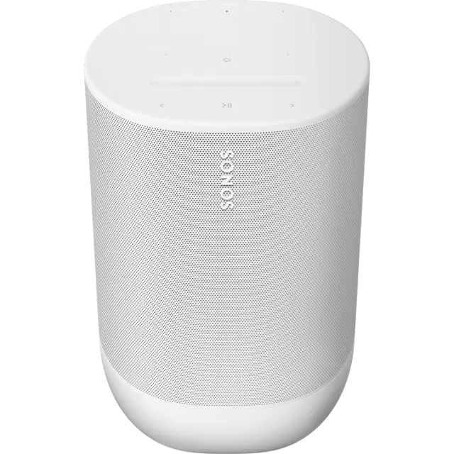 Sonos Move 2 wit draadloze luidspreker voor binnen- en buitenshuis gebruik