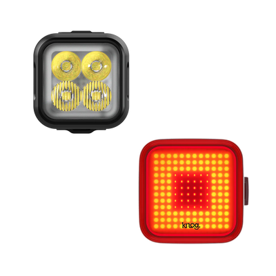 Knog Blinder Pro 900 + Blinder Square Rear Twinpack fietsverlichting set
