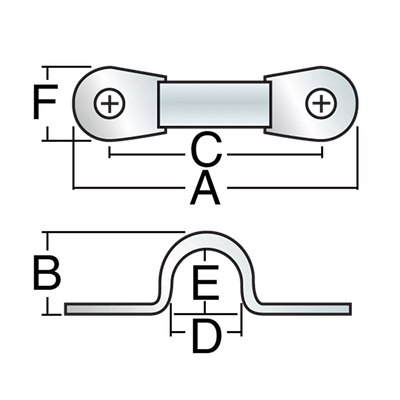 Harken 073 32mm beugel