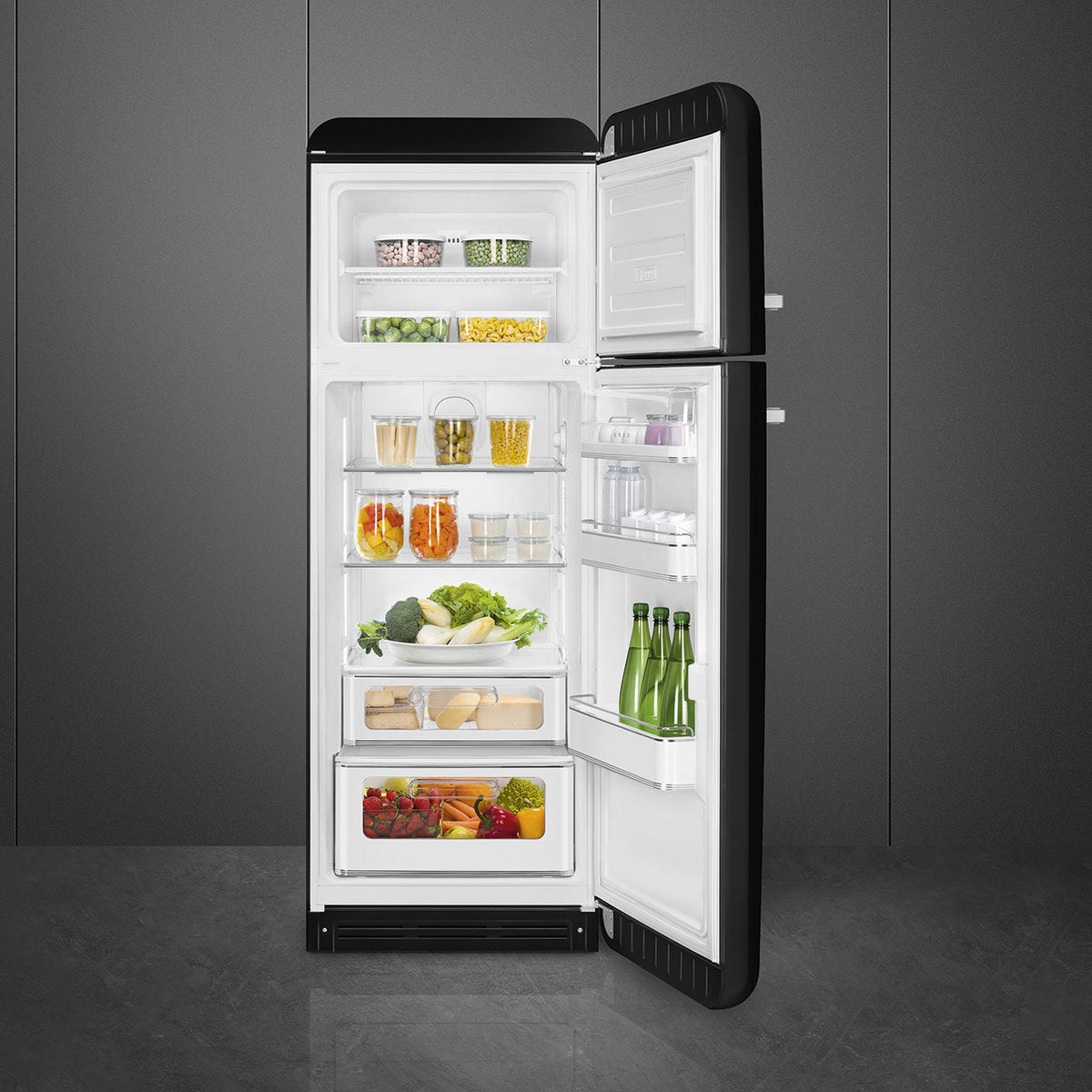 Smeg FAB30RBL5 Jaren 50 Model, deur draaiend naar rechts