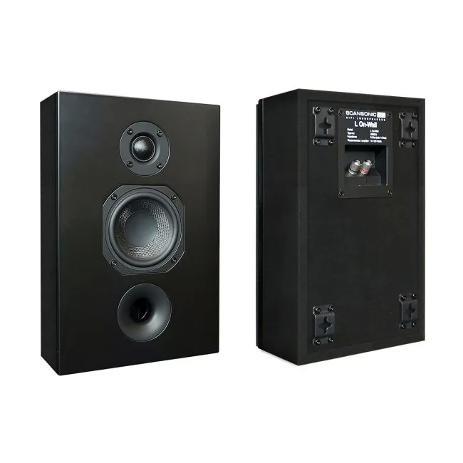 Scansonic L On Wall zwart wand luidspreker