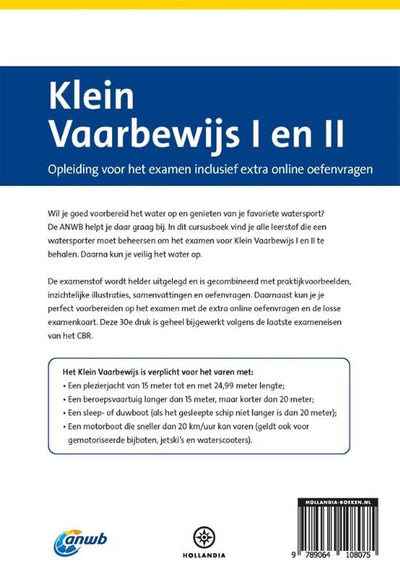 ANWB Cursusboek Klein Vaarbewijs I en II (30e druk)