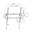 Cavus WMT002 TV muurbeugel voor vlak aan de muur, VESA 75x75 tot 400x400