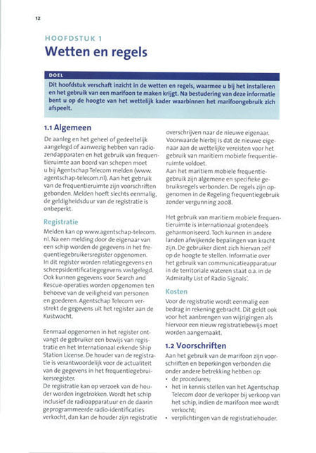 ANWB Cursusboek Marifonie (20e druk)