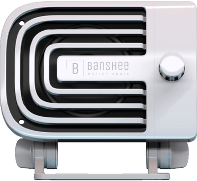 BANSHEE BAR-VA-1W actieve marifoon luidspreker met volume regeling