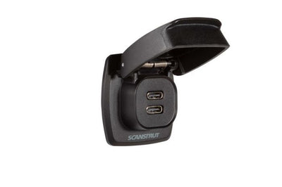 ScanStrut Flip Pro Max snellader IPX4 waterdicht 2 USB-C aansluiting 12-24 V