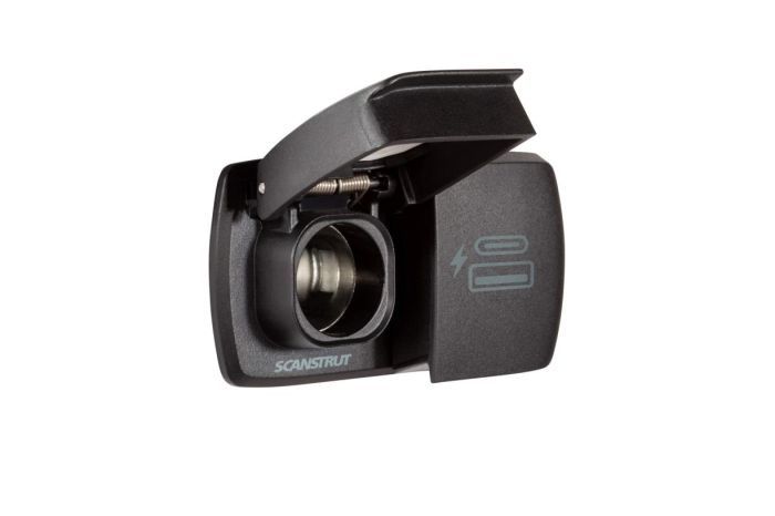 ScanStrut Flip Pro Duo USB-A en USB-C aansluiting en 12V contactdoos