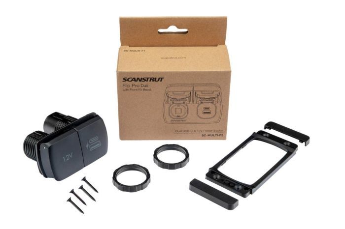 ScanStrut Flip Pro Duo USB-A en USB-C aansluiting en 12V contactdoos