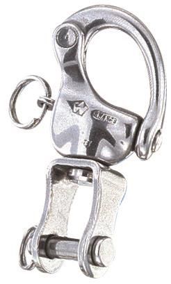 Wichard 2478 Snapsluiting met wartelende sluiting en borstbout 120 mm HR RVS