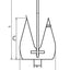 Hollex Bay 10 kg anker staal (gegalvaniseerd)