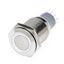 Hollex Aan/Uit Drukknop RVS 12V LED wit