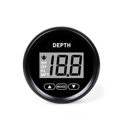Hollex Dieptemeter 12/24 Volt met spiegeltransducer zwart