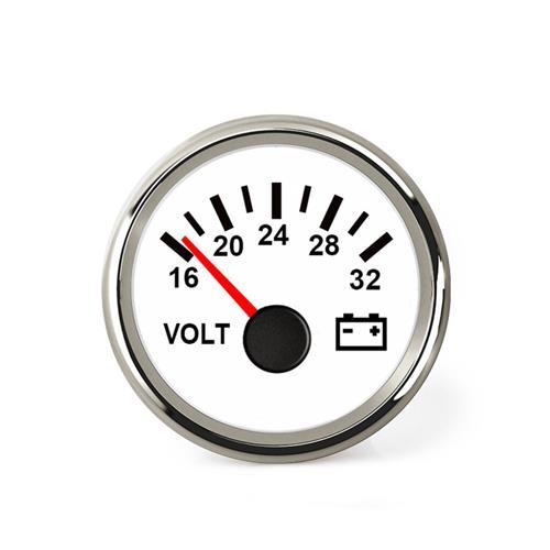 Hollex Voltmeter 24 Volt wit