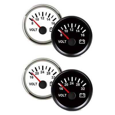 Hollex Voltmeter 24 Volt wit