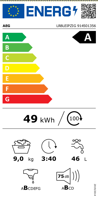 AEG LR8Leipzig met Powercare, universele dosering en 75,= cashback via AEG